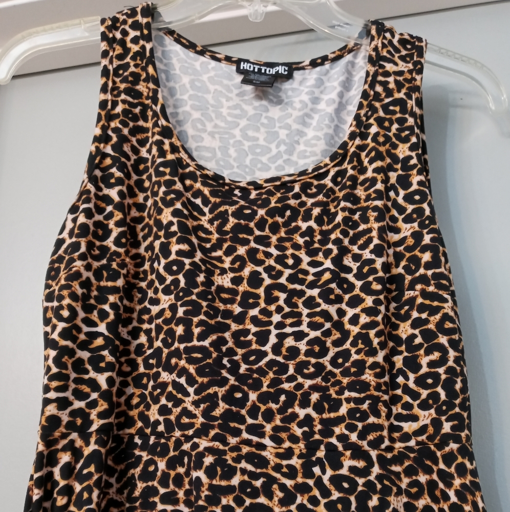 Hot Topic Leopard Skater Dress - Picture 5 of 6